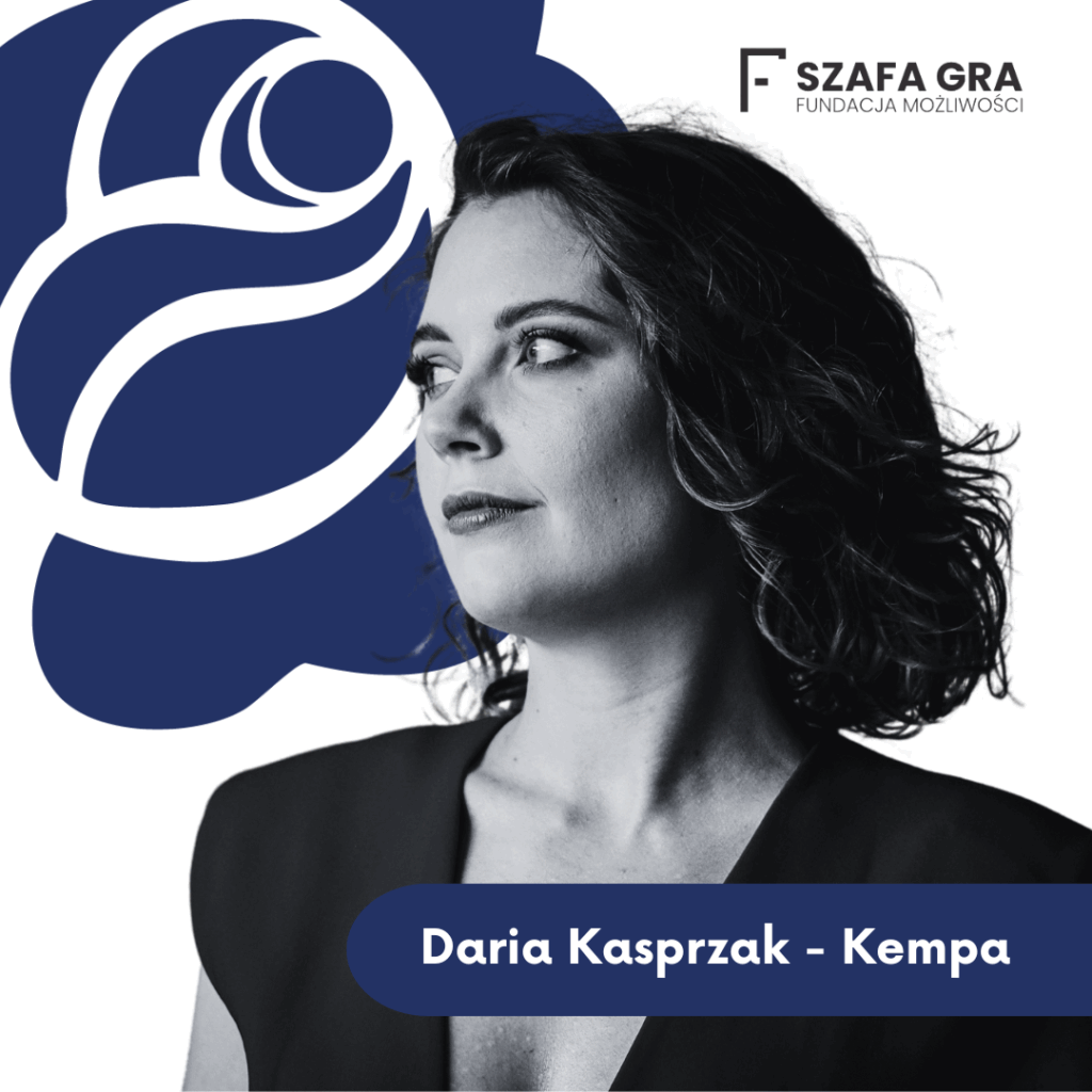 Daria Kasprzak - Kempa - aktorka spektaklu "Baby"
